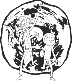 Rick Morty 12 Vinyl Svg File, Free Vectors File